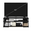 Furinno CAMNUS Modern Living TV Stand for TVs up to 65 Inch in Americano/Black