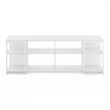 Furinno CAMNUS Modern Living TV Stand for TVs up to 65 Inch in Solid White/White