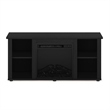 Furinno JENSEN TV Stand with Fireplace in Americano