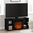 Furinno JENSEN TV Stand with Fireplace in Americano