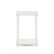 Furinno SIMPLISTIC End Table in Small in White/White