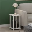 Furinno SIMPLISTIC End Table in Small in White/White
