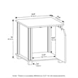 Furinno SIMPLISTIC End Table with Storage Set of 2 in Espresso/Black