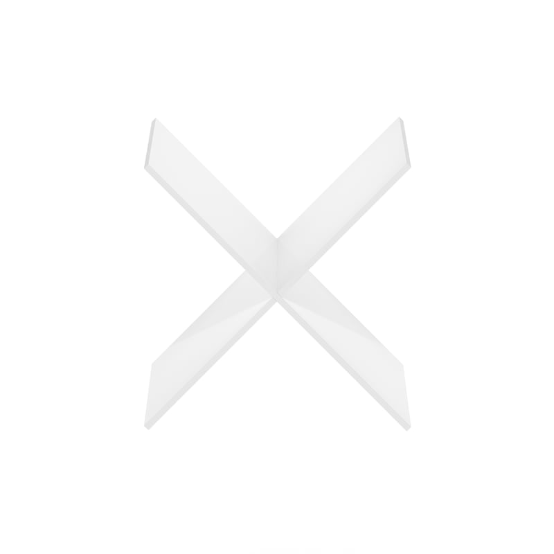 Furinno CUBICLE X-Shelf Cube Organizer Insert in White