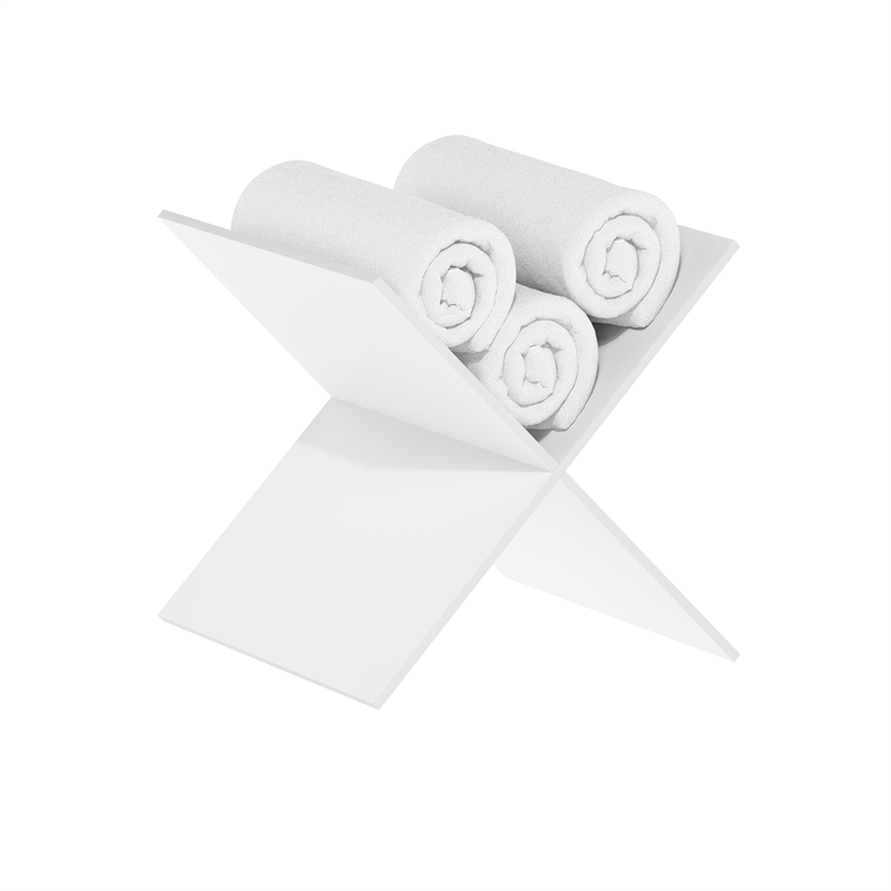 Furinno CUBICLE X-Shelf Cube Organizer Insert in White