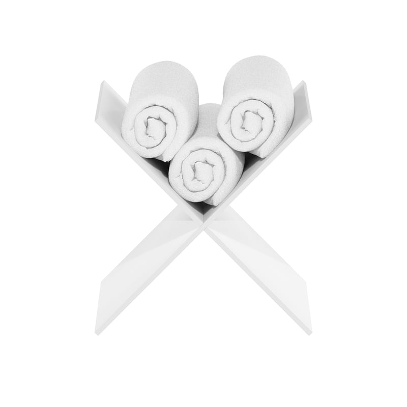 Furinno CUBICLE X-Shelf Cube Organizer Insert in White