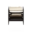 Furinno CUBICLE 3-Shelf File Organizer Cube Insert in Dark Oak