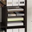 Furinno CUBICLE 3-Shelf File Organizer Cube Insert in Dark Oak