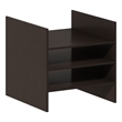 Furinno CUBICLE 3-Shelf File Organizer Cube Insert in Dark Oak