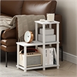 Furinno TURN-N-TUBE Accent Decorative Shelf in White/White