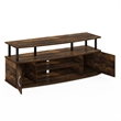 Furinno JAYA Large Entertainment Center Hold up to 55-IN TV in Amber Pine/Black