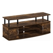 Furinno JAYA Large Entertainment Center Hold up to 55-IN TV in Amber Pine/Black