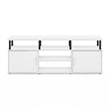Furinno JENSEN TV Stand for TV up to 70 Inch in Solid White/Black