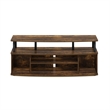 Furinno JAYA Large Entertainment Center Hold up to 55-IN TV in Amber Pine/Black