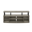 Furinno JAYA Large Entertainment Center Hold up to 55-IN TV in French Oak/Black