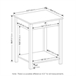 Furinno CLASSIC Side Table with Drawer in Set of 2 in Americano