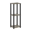 Furinno SIMPLISTIC End Table in Small in Set of 2 in French Oak/Black