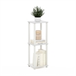 Furinno SIMPLISTIC End Table in Small in Set of 2 in White/White