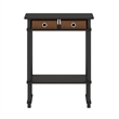 Furinno TURN-N-TUBE Tall-Wide Hallway Console Table with Bin in Espresso/Brown