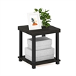 Furinno TURN-N-TUBE CLASSIC 2-Tier End Table in Side Table in Espresso/Black