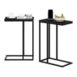 Furinno CAMNUS Modern Living Sofa Side Table in Americano in Set of 2