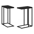 Furinno CAMNUS Modern Living Sofa Side Table in Americano in Set of 2