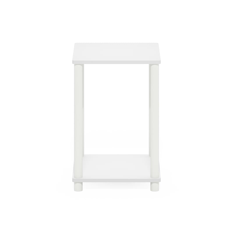 Furinno TURN-N-TUBE Haydn End Table in White/White