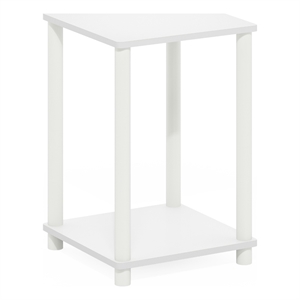 Furinno TURN-N-TUBE Haydn End Table in White/White