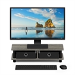 Furinno TURN-N-TUBE Monitor Stand in French Oak/Black