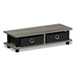 Furinno TURN-N-TUBE Monitor Stand in French Oak/Black