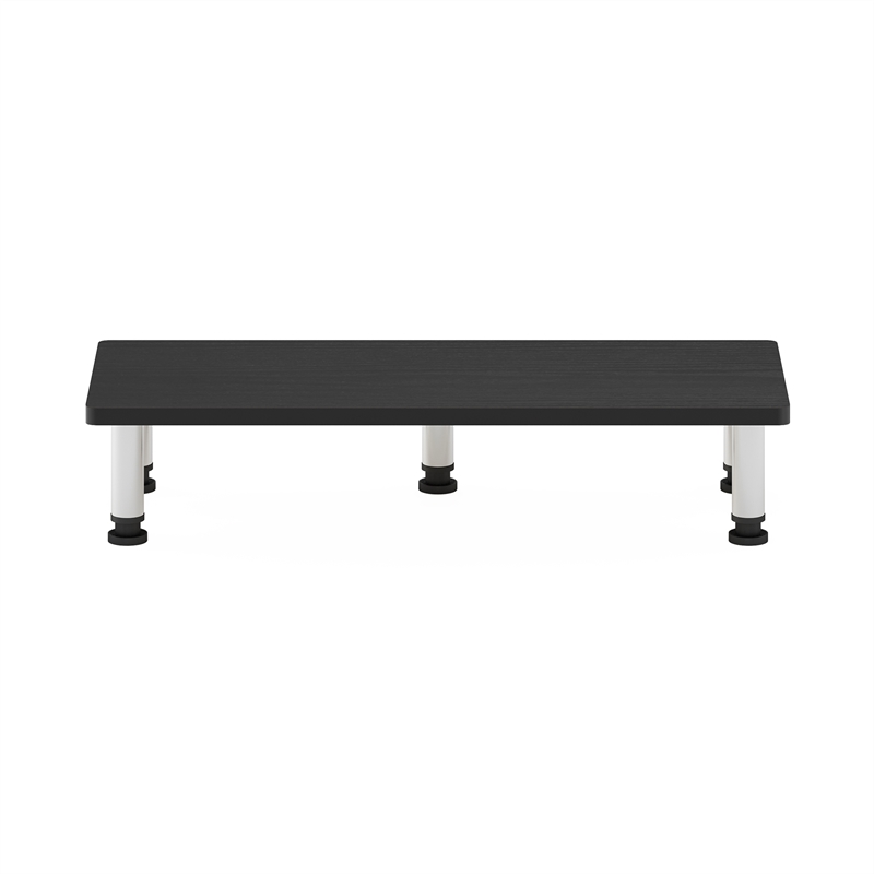 Furinno TURN-N-TUBE Monitor Riser Stand in Americano in Stainless Steel Tubes