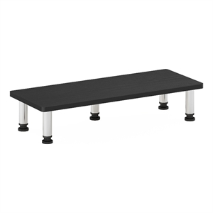 Furinno TURN-N-TUBE Monitor Riser Stand in Americano in Stainless Steel Tubes
