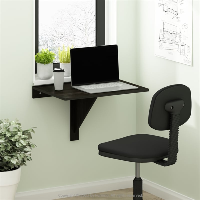 Furinno HERMITE Wall Mounting Folding Table in Espresso