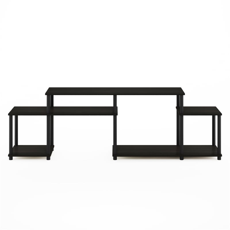 Furinno TURN-N-TUBE Handel TV Stand for TV up to 55 Inch in Espresso/Black