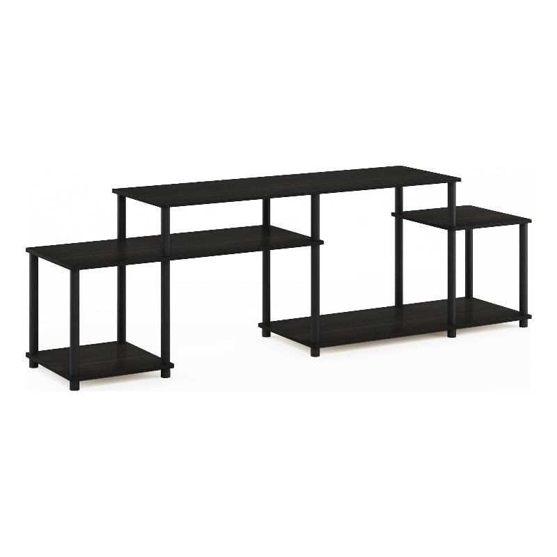 Furinno TURN-N-TUBE Handel TV Stand for TV up to 55 Inch in Espresso/Black