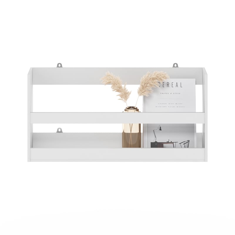 Furinno HERMITE Multipurpose Wall Mounting Storage Shelf in White