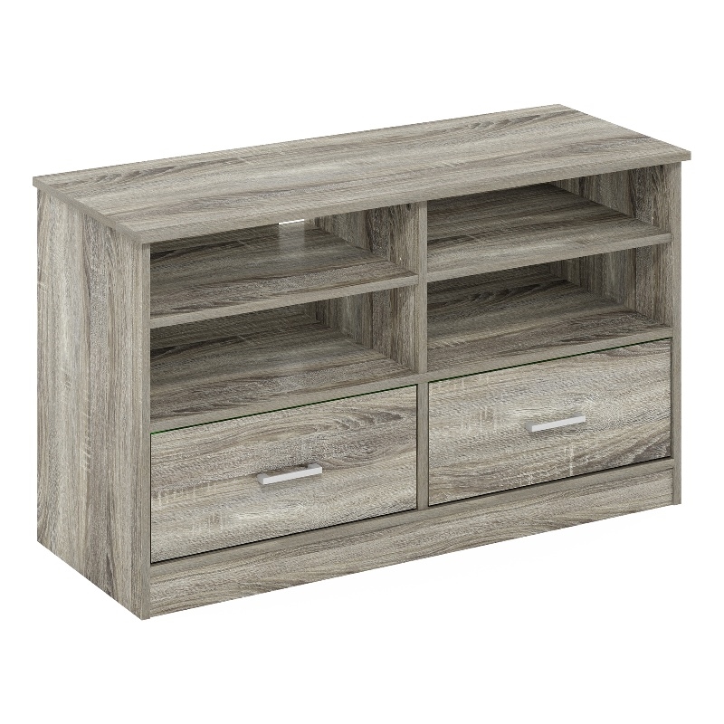 Furinno Jensen TV Stand with Drawer in French Oak