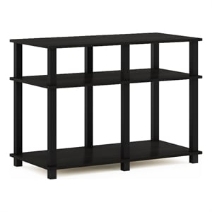 Furinno ROMAIN Turn-N-Tube TV Stand for TV up to 40 Inch in Espresso/Black
