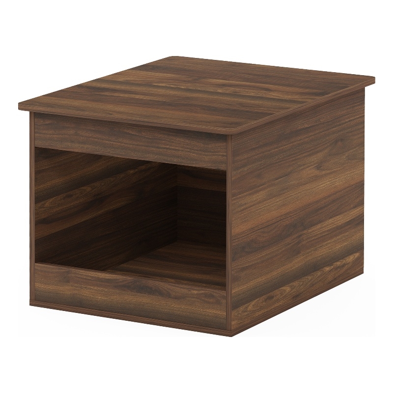 Furinno PELI Top Opening Litter Box Enclosure in Columbia Walnut