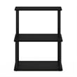 Furinno TURN-N-TUBE 3-Tier Toolless Kitchen Storage Shelf in Americano/Black