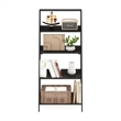 Furinno 5-Tier Ladder Bookcase Display Shelf in Espresso