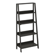 Furinno 5-Tier Ladder Bookcase Display Shelf in Espresso
