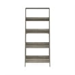 Furinno 5-Tier Ladder Bookcase Display Shelf in French Oak