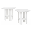 Furinno Simple Design End Table in White in Set of 2