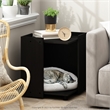 Furinno PELI Litter Box Enclosure with Casters in Americano