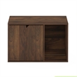 Furinno PELI Small Litter Box Enclosure in Columbia Walnut