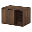 Furinno PELI Small Litter Box Enclosure in Columbia Walnut