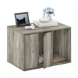 Furinno PELI Small Litter Box Enclosure in French Oak Grey