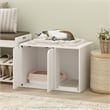 Furinno PELI Small Litter Box Enclosure in Solid White