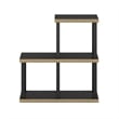 Furinno TURN-N-TUBE No Tools 3-Cube Decorative Display Shelf in Americano/Black